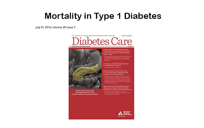 Mortality in Type 1 Diabetes | iPAG Scotland