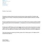 medtronic airport security letter